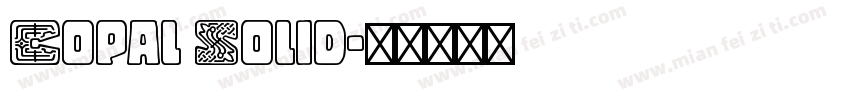 Copal Solid字体转换